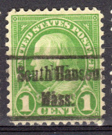 MM-563; USA Precancel/Vorausentwertung/Preo; SOUTH HANSON (MA), Type 486 - Préoblitérés