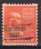 MM-555; USA Precancel/Vorausentwertung/Preo; SANDHILLS (MA), Type 748 - Preobliterati