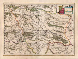 ST-AT STIRIA Steyermarck 1640~ BLAEU Theatrum Orbis Terrarum, Sive, Atlas Novus Kupferstichkarte - Prenten & Gravure