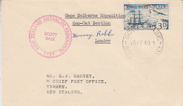 Ross Dependency Cape Selborne Expedition Sno-cat Section Signature Leader Ca Scott Base 15 FEB 1960 (RO188) - Briefe U. Dokumente