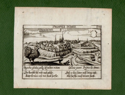 ST-BE BEAUMONT Hainaut 1678~ Daniel Meisner PROSPICE DOMUI - Prenten & Gravure