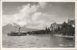 11742151 Weggis Vierwaldstaettersee Mit Pilatus Vierwaldstaettersee Dampfer Wegg - Autres & Non Classés