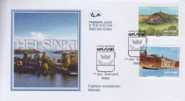 Enveloppe  FDC  1er  Jour    FRANCE   Capitale  Européenne  :   HELSINKI   2019 - 2010-2019