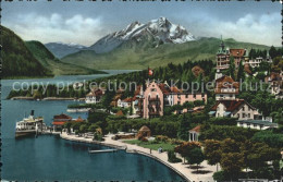 11742128 Weggis Vierwaldstaettersee Quai Mit Pilatus Weggis - Autres & Non Classés