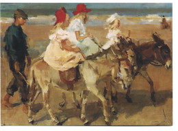 EZELTJE RIJDEN LANGS HET STRAND / DONKEY RIDING ON THE BEACH.-  RIJKSMUSEUM.- AMSTERDAM.- ( HOLANDA ) - Pintura & Cuadros