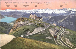 11742034 Rigi Kulm Mit Berneralpen Und Rigibahn Rigi Kulm - Otros & Sin Clasificación