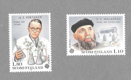 1980 Europa Cept Famous Persons Nobel Prizes F.E. Sillanpää A.I. Virtanen Finland Finnland Finlande - Mint Never Hinged - Nuovi