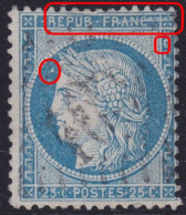 N°60A Position 35G3 2ème état, Variété Suarnet 28, Gros Point Bien Visible, TB - 1871-1875 Cérès