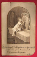 Image Pieuse Jésus Dans L'Eucharistie ... Communion Gabrielle Le Roux Troguéry 1-07-1928 - Très Abimée - Devotieprenten