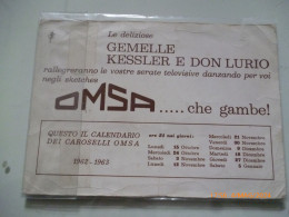 Cartoncino Pubblicitario "OMSA GENELLE KESSLER CAROSELLI 1962 - 1963" - Werbung