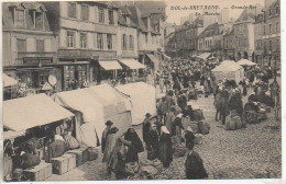 35 DOL-de-BRETAGNE - Grande Rue   Le Marché (très Animée TOP) - Dol De Bretagne