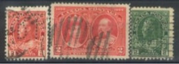 CANADA - 1922/28, KING GEORGE V STAMPS SET OF 3, USED. - Gebraucht