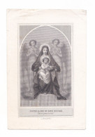 Notre-Dame Du Bien-mourir, Priez Pour Nous, Fontgombault, VIerge à L'Enfant, Anges, A. Descaves - Devotion Images