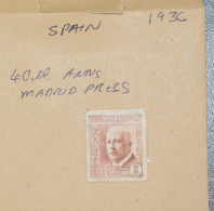 SPAIN  STAMPS  Madrid Press 1936 ~~L@@K~~ - Used Stamps