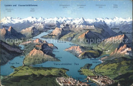 11741884 Luzern LU Mit Vierwaldstaettersee Panorama Luzern - Other & Unclassified