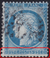 N°60A Position 138G3 2ème état, Variété Suarnet 38, Dégradation Du Cartouche Inférieur, TB - 1871-1875 Ceres