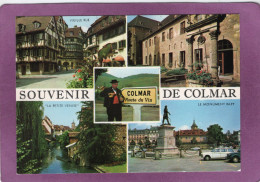 68 SOUVENIR DE COLMAR Multivues Vieille Rue Le Muséée Unterlinden La Petite Venise Monument Rapp Automobiles 204 2 CV - Colmar