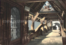 11741834 Luzern LU Inneres Der Spreuerbruecke Totentanzbruecke Luzern - Andere & Zonder Classificatie