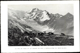 CPA Col De Voza Savoie, Mont-Blanc, Zahnradbahn - Altri & Non Classificati