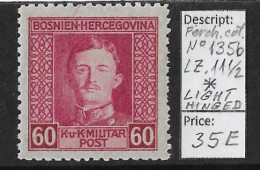 Bosnia-Herzegovina/Austria-Hungary, 1917 Year, No 135b, Perf. 11 1/2, (*) - Bosnia Herzegovina