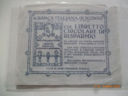 Volantino Pubblicitario "BANCA ITALIAMA DI SCONTO" - Publicidad