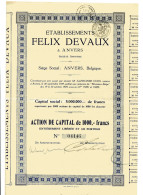 Éts. FELIX DEVAUX à Anvers - Cars