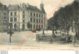 16.  ANGOULEME . Place Et Hôtel De La Poste . - Angouleme