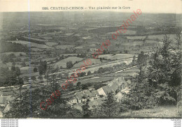 58.  CHATEAU CHINON .  Vue Générale Sur La Gare . - Chateau Chinon