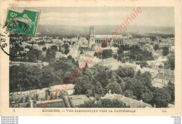 02.  SOISSONS .  Vue Panoramique Vers La Cathédrale . - Soissons