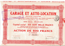 GARAGE Et AUTO-LOCATION - Auto's