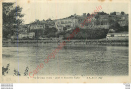 01.  TREVOUX .   Quai De Trévoux Et Nouvelle Eglise . - Trévoux