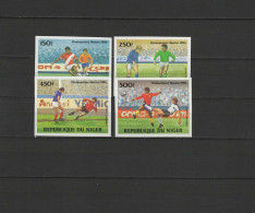 Niger 1984  Football Soccer World Cup Set Of 4 Imperf. MNH -scarce- - 1986 – México