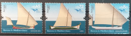 2015 - Portugal - MNH - EUROMED POSTAL - Boats Of Mediterranean Sea - 3 Stamps + Souvenir Sheet Of 1 Stamp - Nuevos