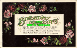 R608829 Birthday Greetings. Max Ettlinger. Royal Series No. 5380. 1908 - Monde