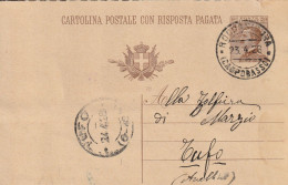 Italy. A209.Roccasicura. 1926. Annullo Guller ROCCASICURA *(CAMPOBASSO)* Su Cartolina Postale Per Tufo - Marcophilie