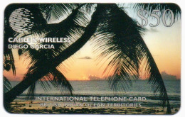 Diego Garcia - Palm Trees & Sunset $50 - DG12 - Diego-Garcia