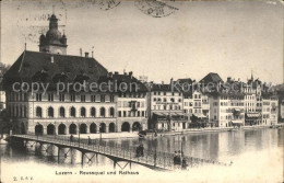 11741570 Luzern LU Reussquai Und Rathaus Luzern - Other & Unclassified