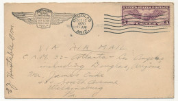 Etats Unis => Env Depuis Douglas Ariz 15 Oct 1930 - First Flight Southern Trans Continental  Route 33 P.O.D - Lettres & Documents