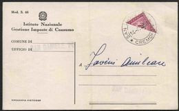 1961 Italia, 14 Luglio Cartolina Affrancata Con Segnatasse Lire 20 Frazionato A Metà - Errors And Curiosities