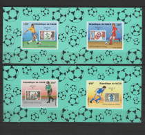 Niger 1986 Football Soccer World Cup Set Of 4 S/s Imperf. MNH -scarce- - 1986 – México