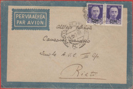 ITALIA - Storia Postale Regno - 1943 - 2x 50c Imperiale P.M. + Annulli Censura Sul Retro - Viaggiata Da Posta Militare 1 - Correo Militar (PM)