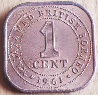 MALAYA & British BORNEO ; 1 CENT 1961 KM 5 PRACHTIGE STAAT - Malaysia