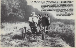 C/280      Publicité -  Agriculture       -    La  Nouvelle Faucheuse    " DEERING " - Publicidad