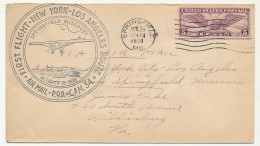 Etats Unis => Env Depuis Springfield M.O 25 Oct 1930 - First Flight New York  Los Angeles Route - P.O.D. Cam 34 - Storia Postale