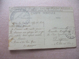 AIX LES BAINS HOTEL DE PARIS HOPITAL BENEVOLE FRANCHISE POSTALE GUERRE 14.18 - Guerre De 1914-18