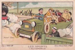 AUTOMOBILE(ILLUSTRATEUR) PUBLICITE ALCOOL DE MENTHE RICQLES(MARCEL CAPY) - Voitures De Tourisme