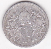 Autriche 1 Corona 1894 Franz Joseph I, En Argent, KM# 2804 - Oostenrijk