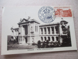 1947 JUBILE DU SOUVENIR MONACO VILLE - Cartas Máxima