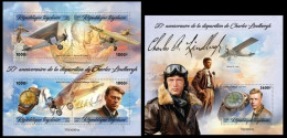 Togo  2023 50th Memorial Anniversary Of Charles Lindbergh. (301) OFFICIAL ISSUE - Aerei