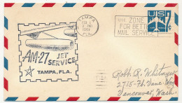 Etats Unis => Env Depuis Tampa Fla 1e Fev 1960 - AM-27 Jet Service - Tampa, Fla - Lettres & Documents